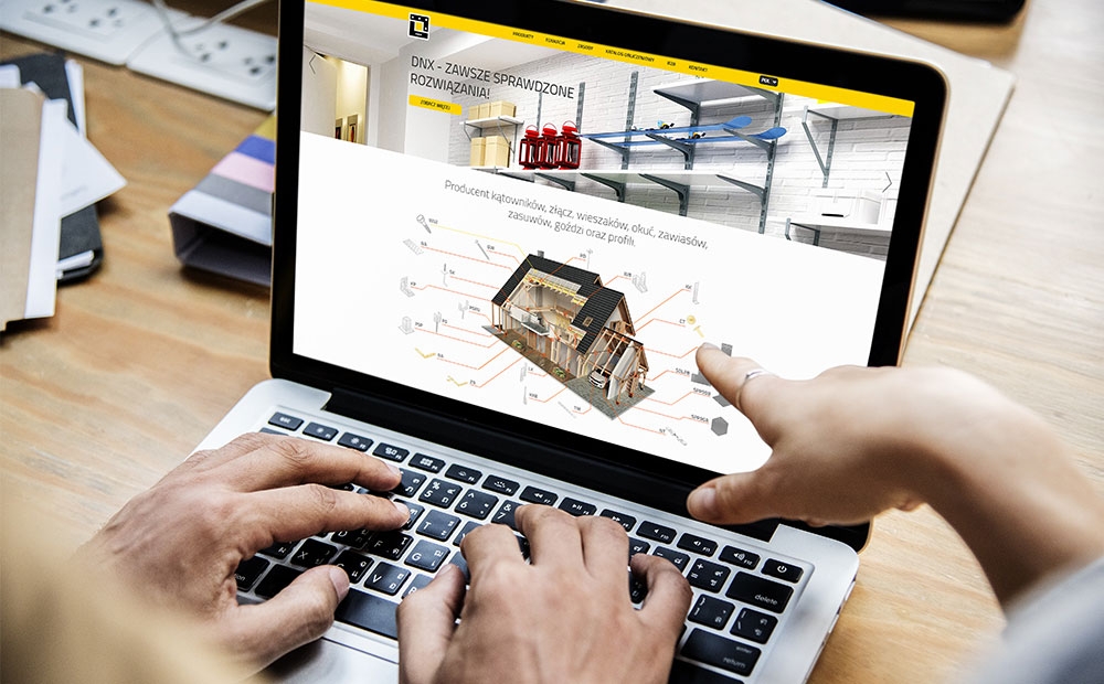 [Translate to Polish:] domax website on the screen of a laptop